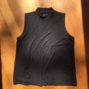 Eileen Fisher Sleeveless Turtleneck Black Tank Top